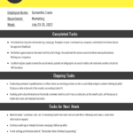 Employee Weekly Report For Marketing Weekly Report Template