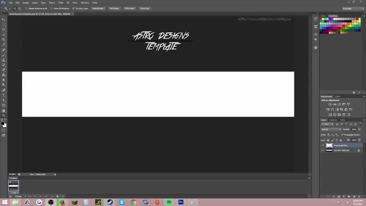 [Empty] Youtube Banner Template. | Astro Pertaining To Youtube Banners Template