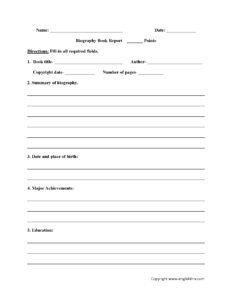 Englishlinx | Book Report Worksheets in Book Report Template 5Th Grade