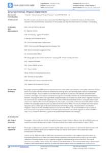 Environmental Impact Statement Example (Free And Customisable) throughout Environmental Impact Report Template