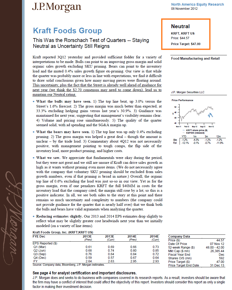 Equity Research Report – An Inside Look At What's Actually For Stock Analyst Report Template
