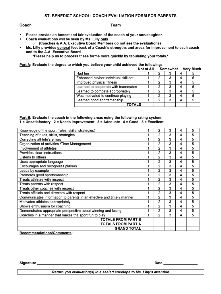 Evaluation Form – Fill Online, Printable, Fillable, Blank Pertaining To Blank Evaluation Form Template