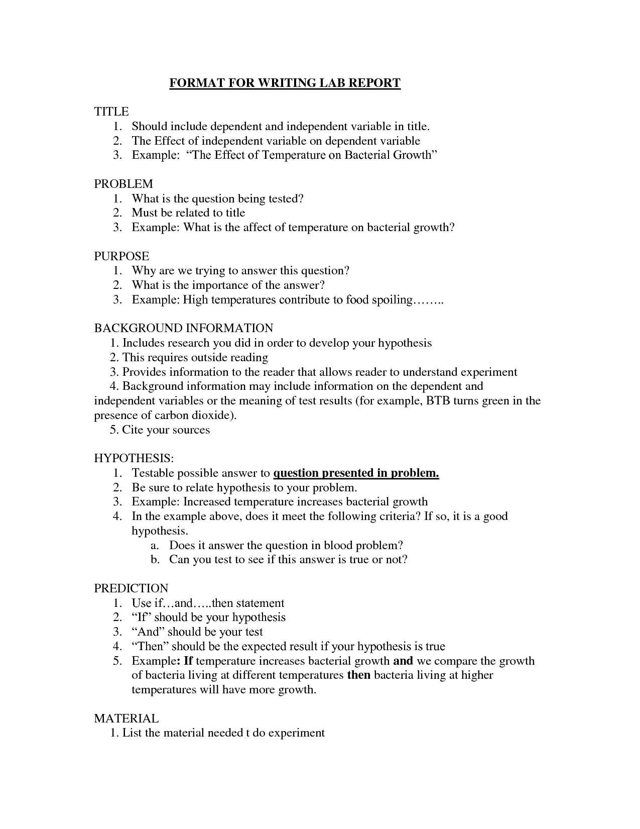 Example Of A Lab Report In Apa Format – How To Write A Lab Pertaining To Research Report Sample Template