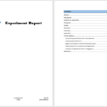 Experiment Report Template - Microsoft Word Templates pertaining to Lab Report Template Word