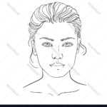 Face Chart Makeup Artist Blank Template In Blank Model Sketch Template
