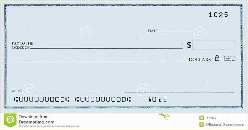 Large Blank Cheque Template - Best Professional Templates