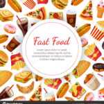 Fast Food Banner Template, Restaurant, Cafe Design Element Pertaining To Food Banner Template