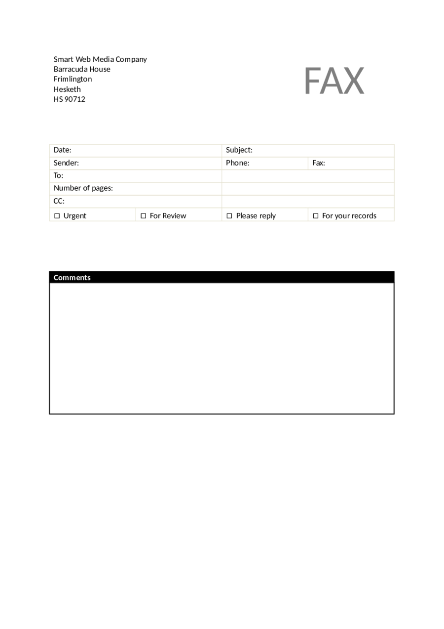 Fax Cover Sheet Word Template – Edit, Fill, Sign Online Intended For Fax Template Word 2010