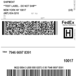 Fedex Ground Return Label inside Fedex Label Template Word