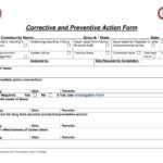 Ff964 Corrective And Preventive Action Example 3A Usable within Fracas Report Template
