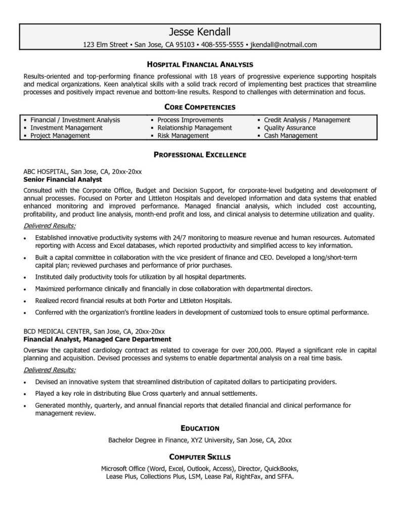 Financial Analysis Report Samples And Resume Template For Pertaining To Credit Analysis Report Template