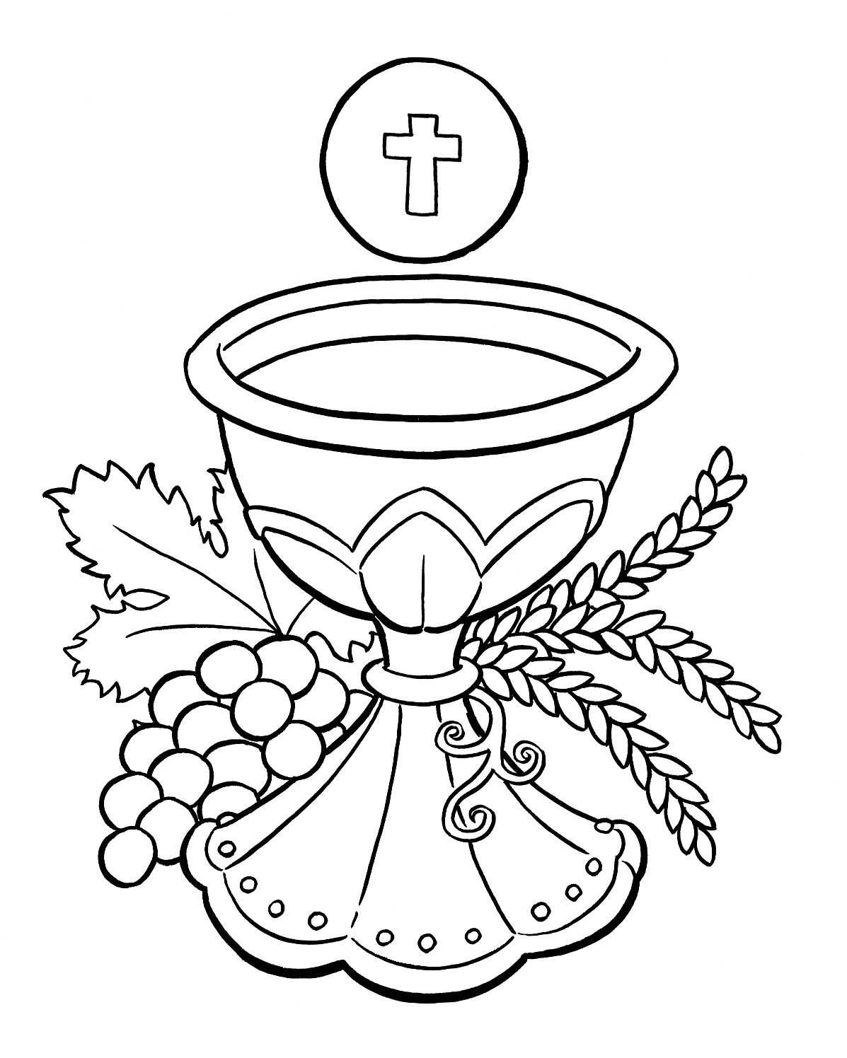 First Communion Coloring Pages At Getdrawings | Free Download Pertaining To Free Printable First Communion Banner Templates