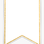 Flag Banner Png – Printable Gold Banner Template For Triangle Pennant Banner Template