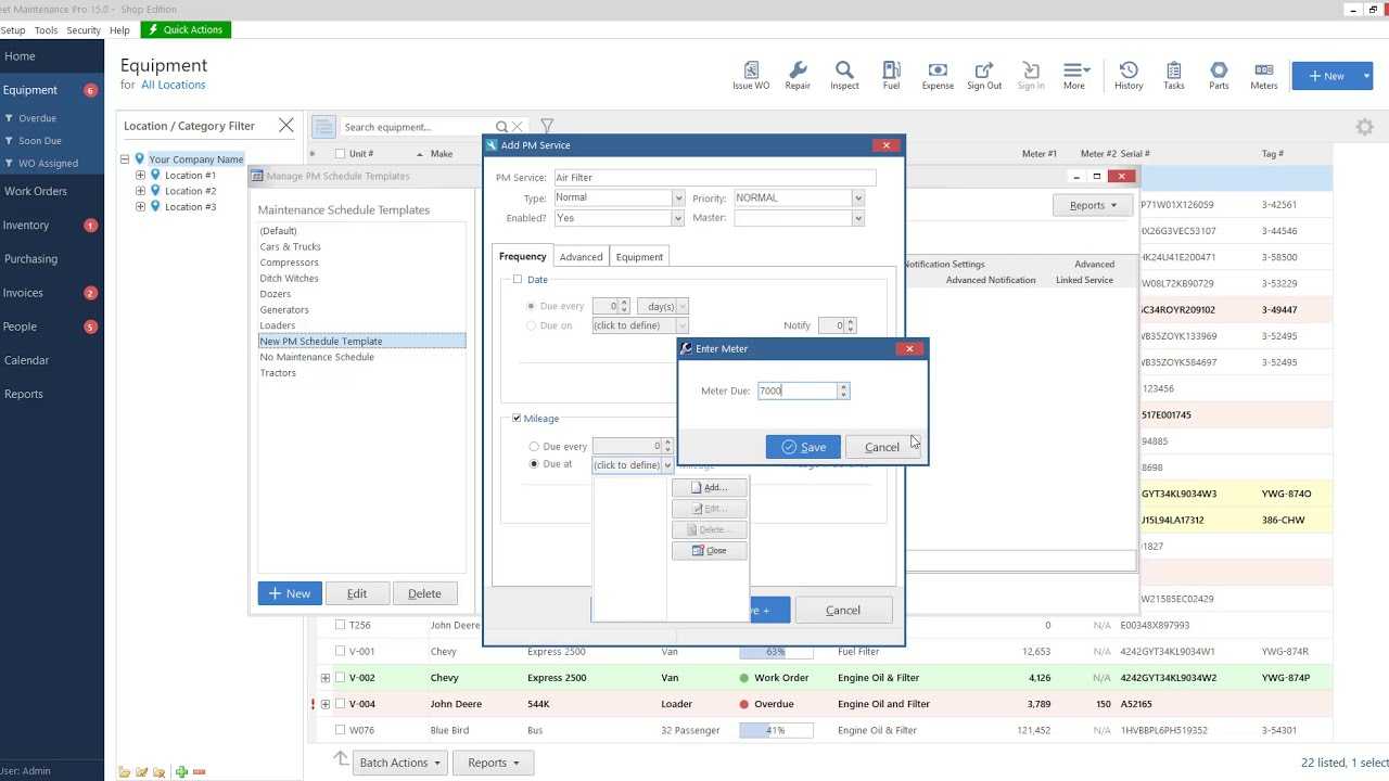 Fleet Maintenance Pro 15 – Preventive Maintenance Templates Throughout Fleet Management Report Template