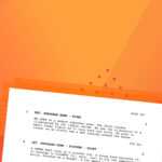 Formatting A Screenplay: How To Put Your Story Into For Shooting Script Template Word