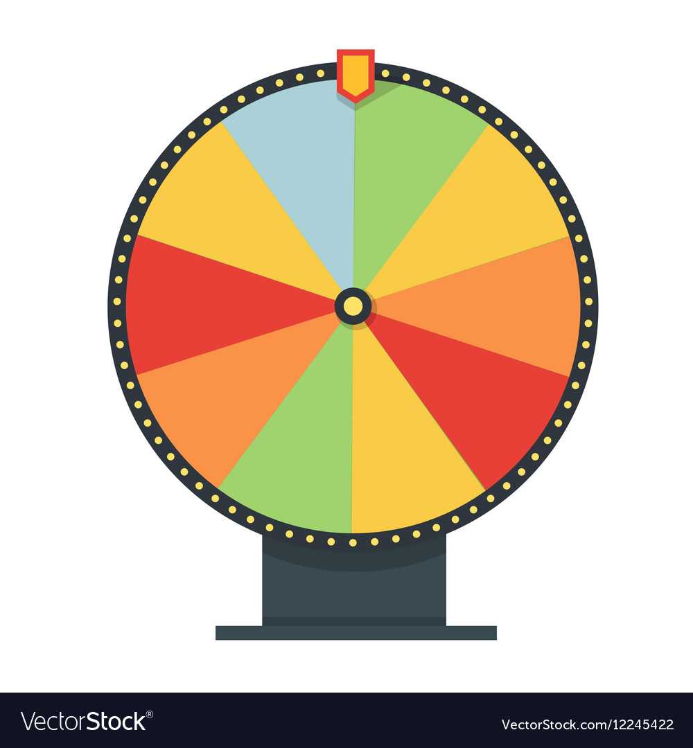Fortune Wheel In Flat Style Blank Template Game With Wheel Of Life Template Blank