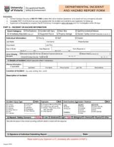 Free 13+ Hazard Report Forms In Ms Word | Pdf regarding Incident Hazard Report Form Template
