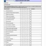 Free 15+ Peer Evaluation Forms In Pdf | Ms Word Pertaining To Blank Evaluation Form Template