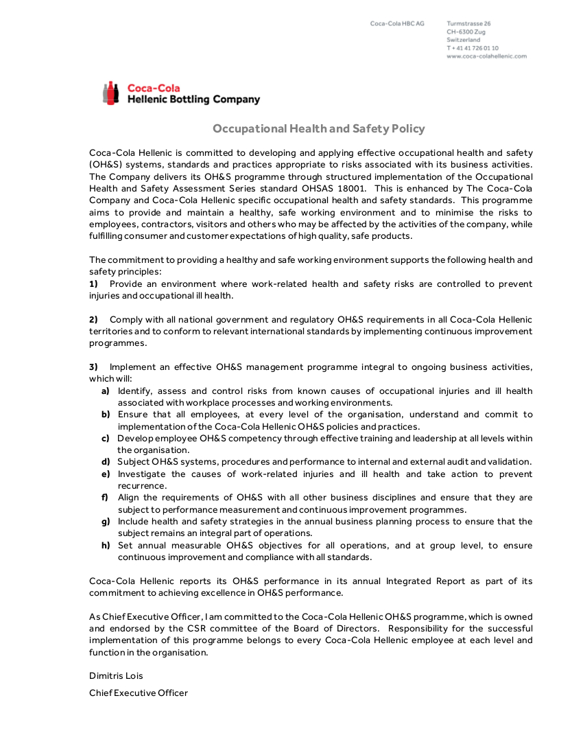 Free 21+ Health And Safety Policy Examples In Pdf | Google With Annual Health And Safety Report Template