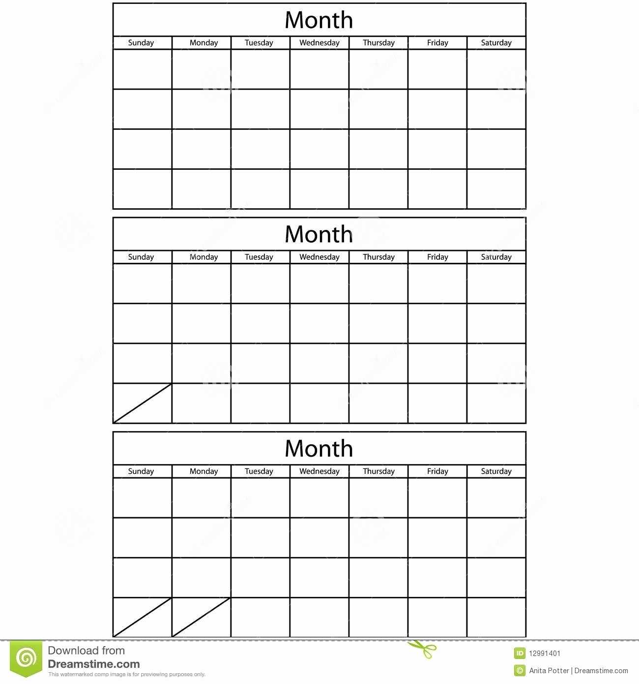 Free 3 Month Calendar Templates – Calendar Inspiration Design Within Blank One Month Calendar Template