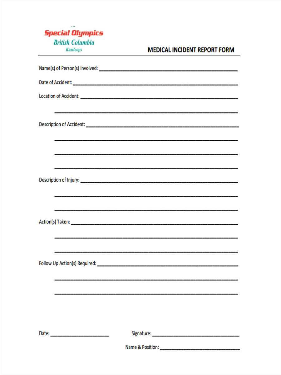 Free 7+ Medical Report Forms In Pdf | Ms Word Pertaining To Incident Report Form Template Word