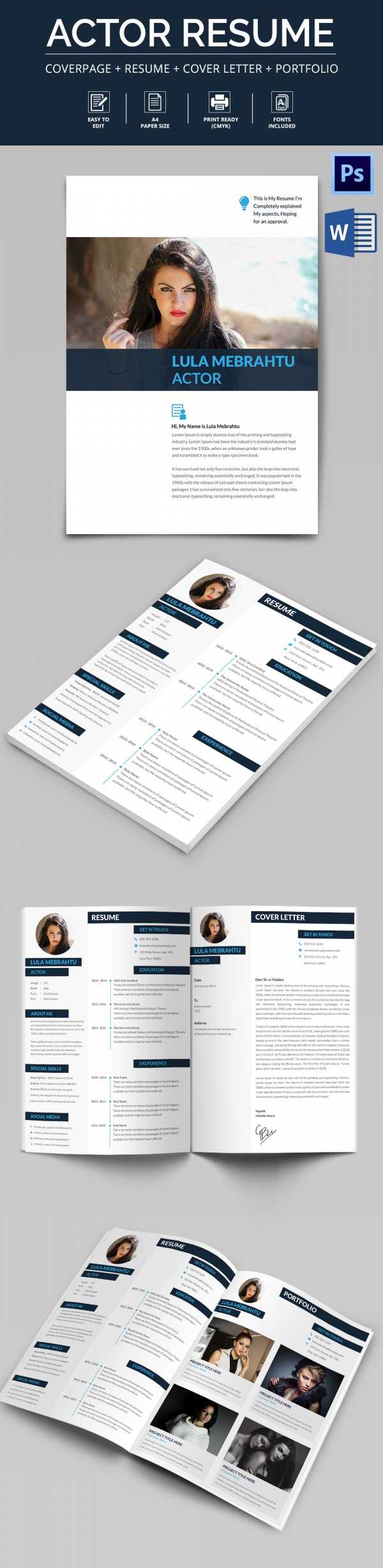 Free 8+ Sample Acting Cv Templates In Pdf With Regard To Theatrical Resume Template Word