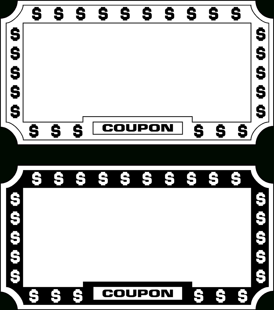 Free Blank Coupon Cliparts, Download Free Clip Art, Free With Blank Coupon Template Printable
