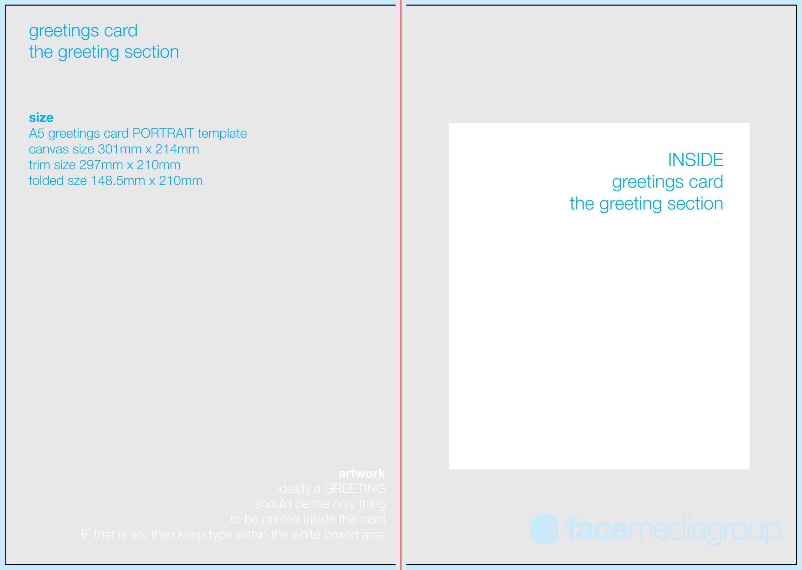 Free Blank Greetings Card Artwork Templates For Download Throughout Free Printable Blank Greeting Card Templates