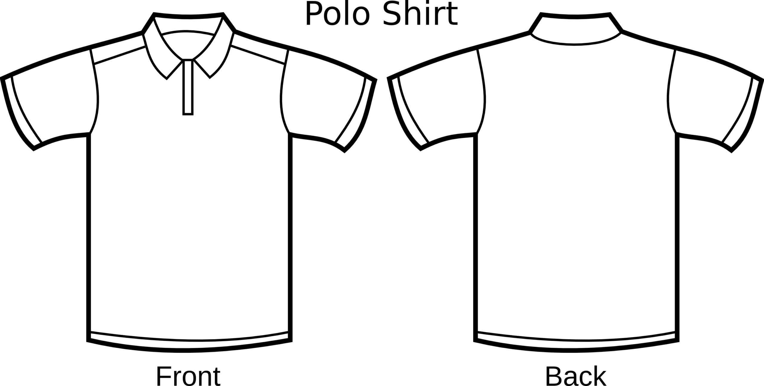 Free Blank T Shirt Outline, Download Free Clip Art, Free With Blank T Shirt Outline Template