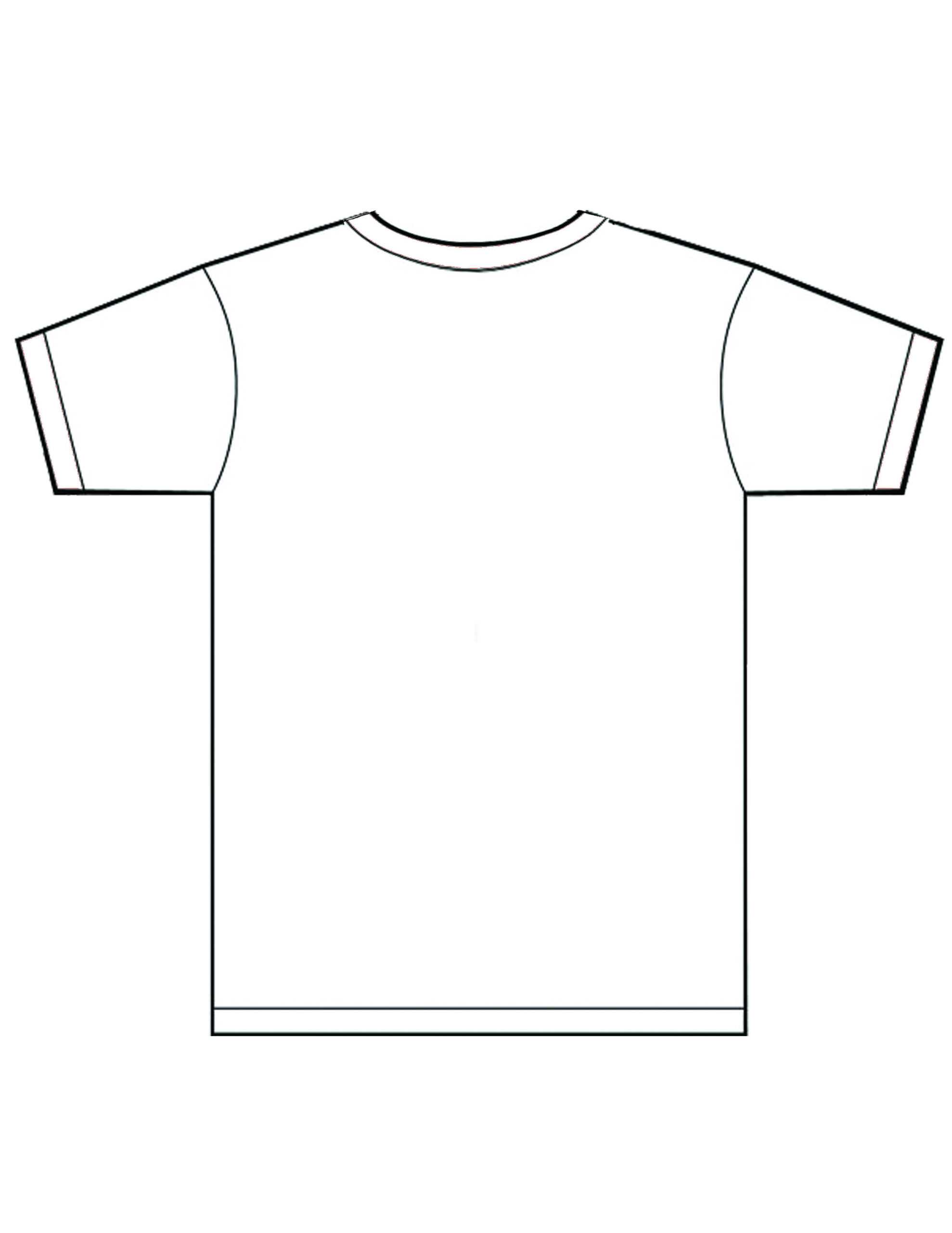 Free Blank White T Shirt Template – Dreamworks Inside Blank Tshirt Template Printable