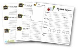 Free Book Report For Kids regarding First Grade Book Report Template
