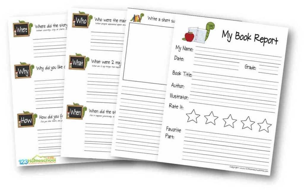 Free Book Report For Kids With Story Report Template Best 