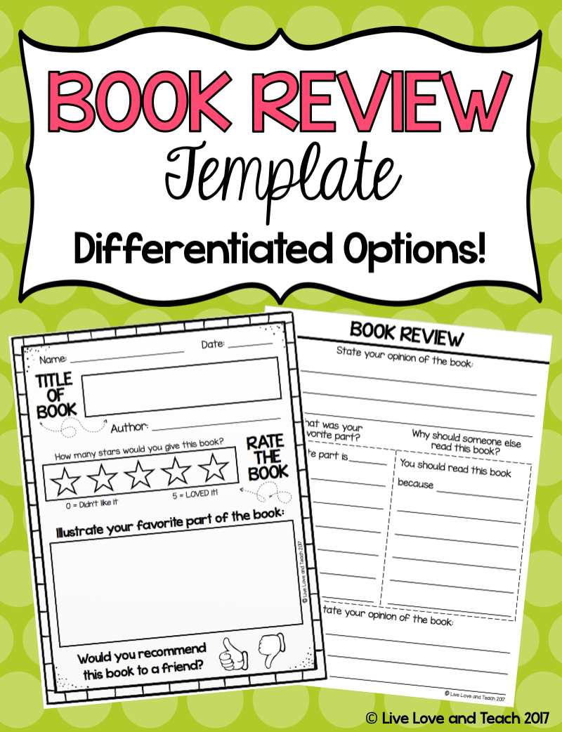 Free Book Review Template! Regarding Book Report Template 3Rd Grade