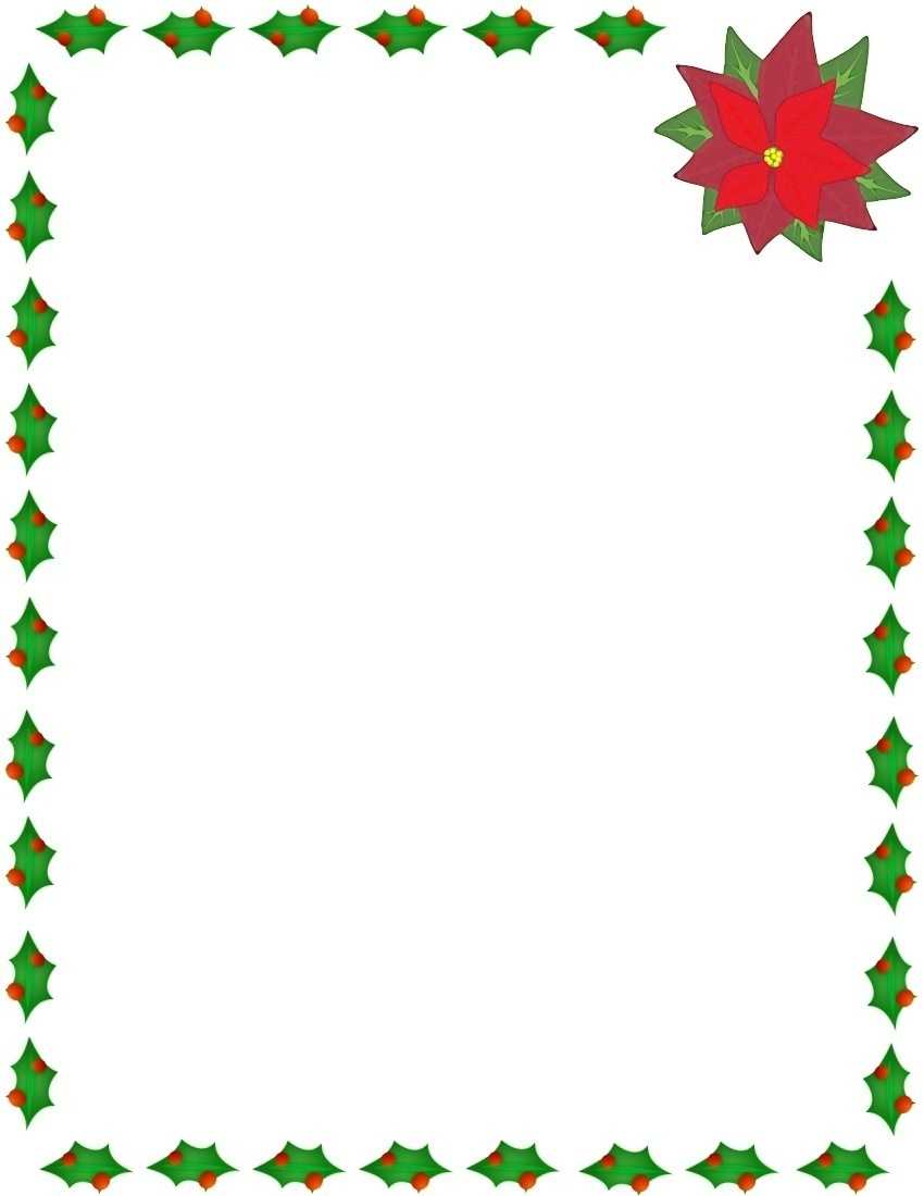 Free Christmas Clip Art Border, Download Free Clip Art, Free In Christmas Border Word Template