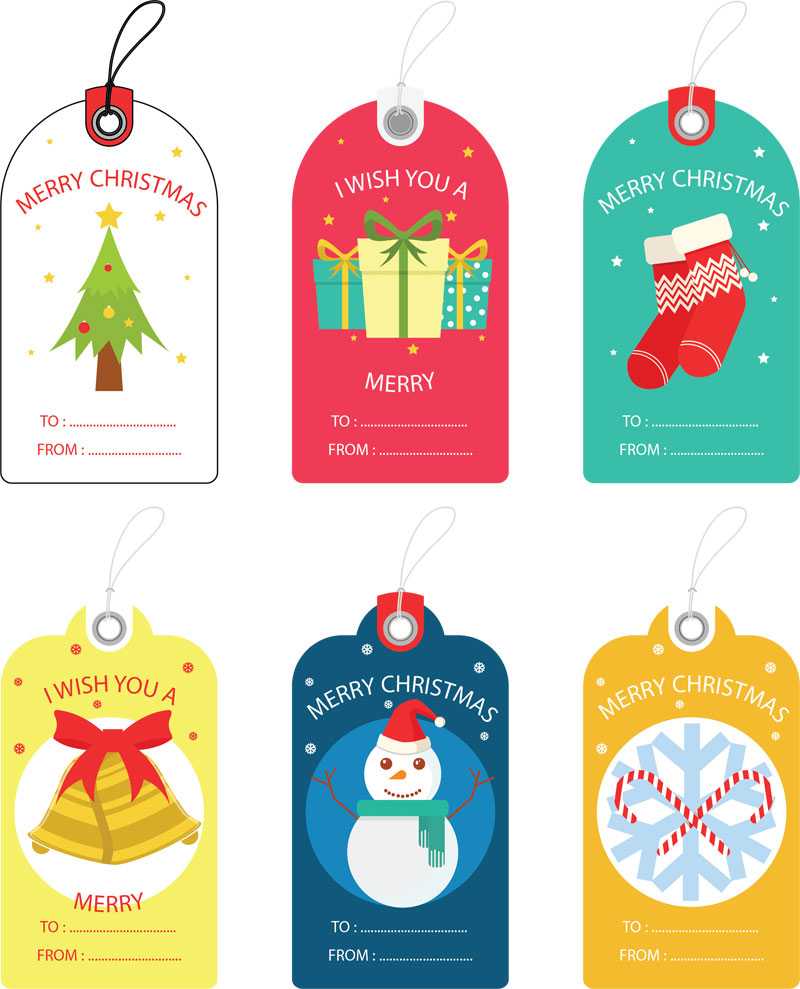 Free Christmas Gift Tag Templates - Editable & Printable Inside Free Gift Tag Templates For Word