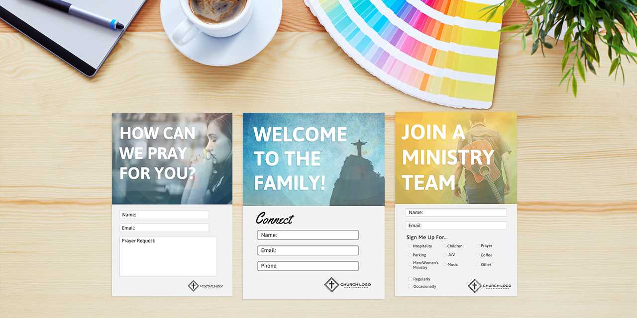 Free Church Connection Cards - Beautiful Psd Templates Inside Church Visitor Card Template Word