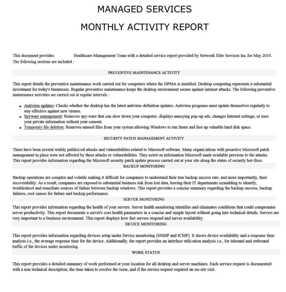 Free Daily Sales Report Template And Managed It Report With How To Write A Work Report Template