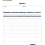 Free Downloadable Invoice Template And Free Able Invoice Within Free Downloadable Invoice Template For Word