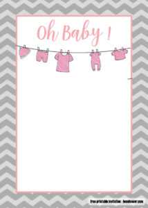 Free Editable Baby Shower Invitation Templates | Printablepedia for Free Baby Shower Invitation Templates Microsoft Word