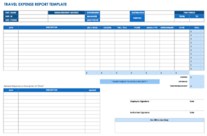 Free Expense Report Templates Smartsheet throughout Company Expense Report Template