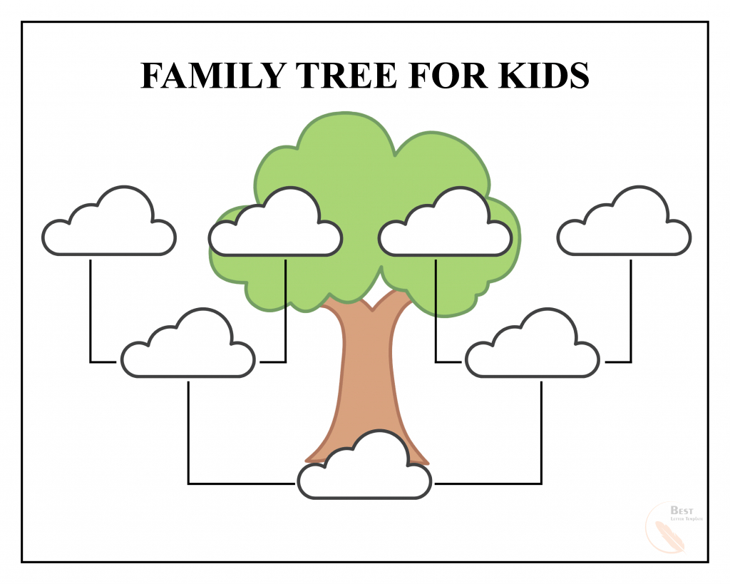 Free Family Tree Template – Pdf, Excel, Word & Google Doc For Blank Family Tree Template 3 Generations