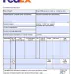Free Fedex Commercial Invoice Template | Pdf | Word | Excel With Commercial Invoice Template Word Doc