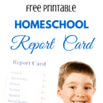 Free Homeschool Report Card [Printable] | Paradise Praises For Homeschool Report Card Template Middle School