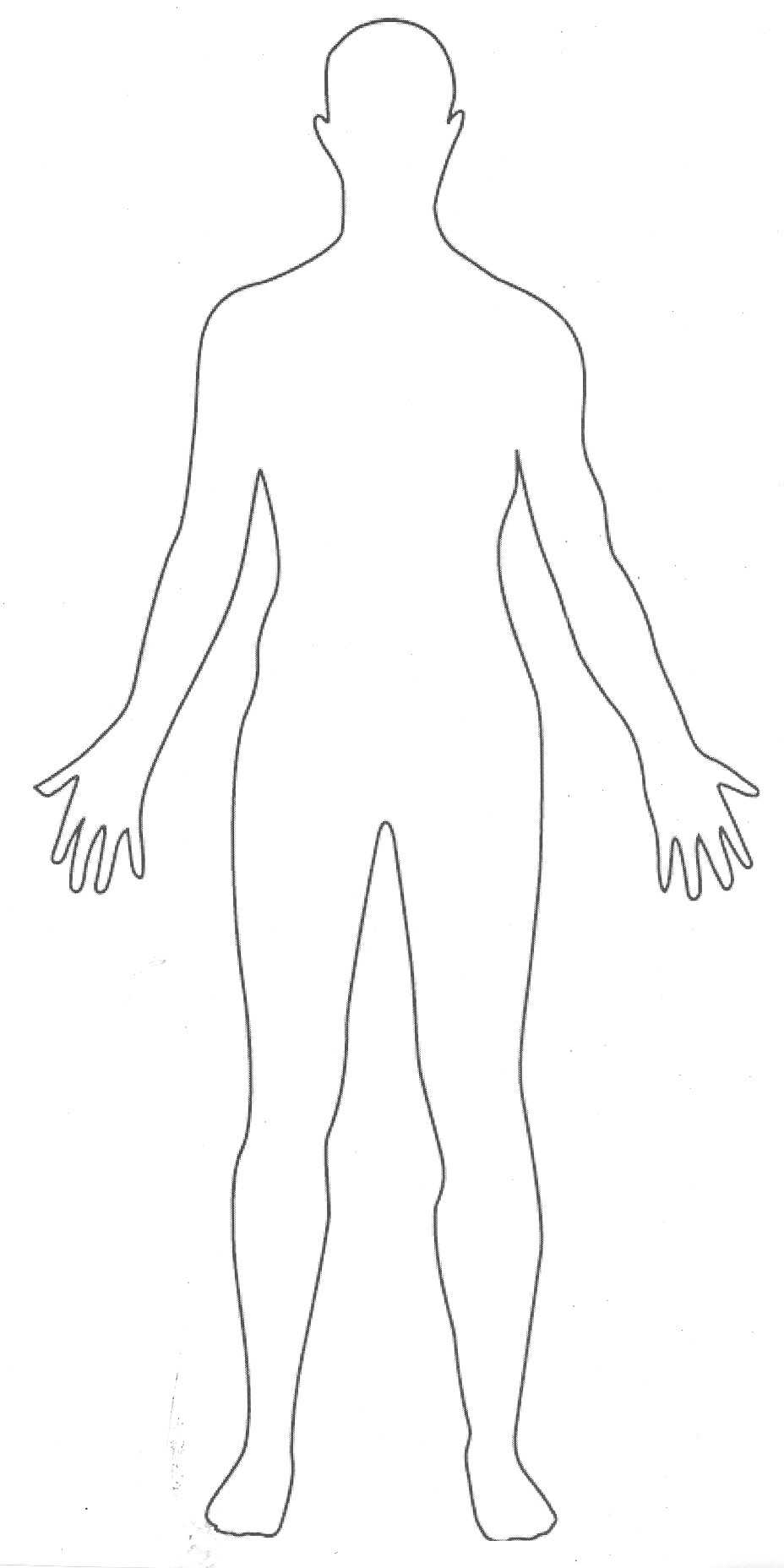 Free Human Outline Template, Download Free Clip Art, Free Regarding Blank Body Map Template