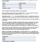 Free Illinois Motor Vehicle (Secretary Of State) Bill Of With Vehicle Bill Of Sale Template Word