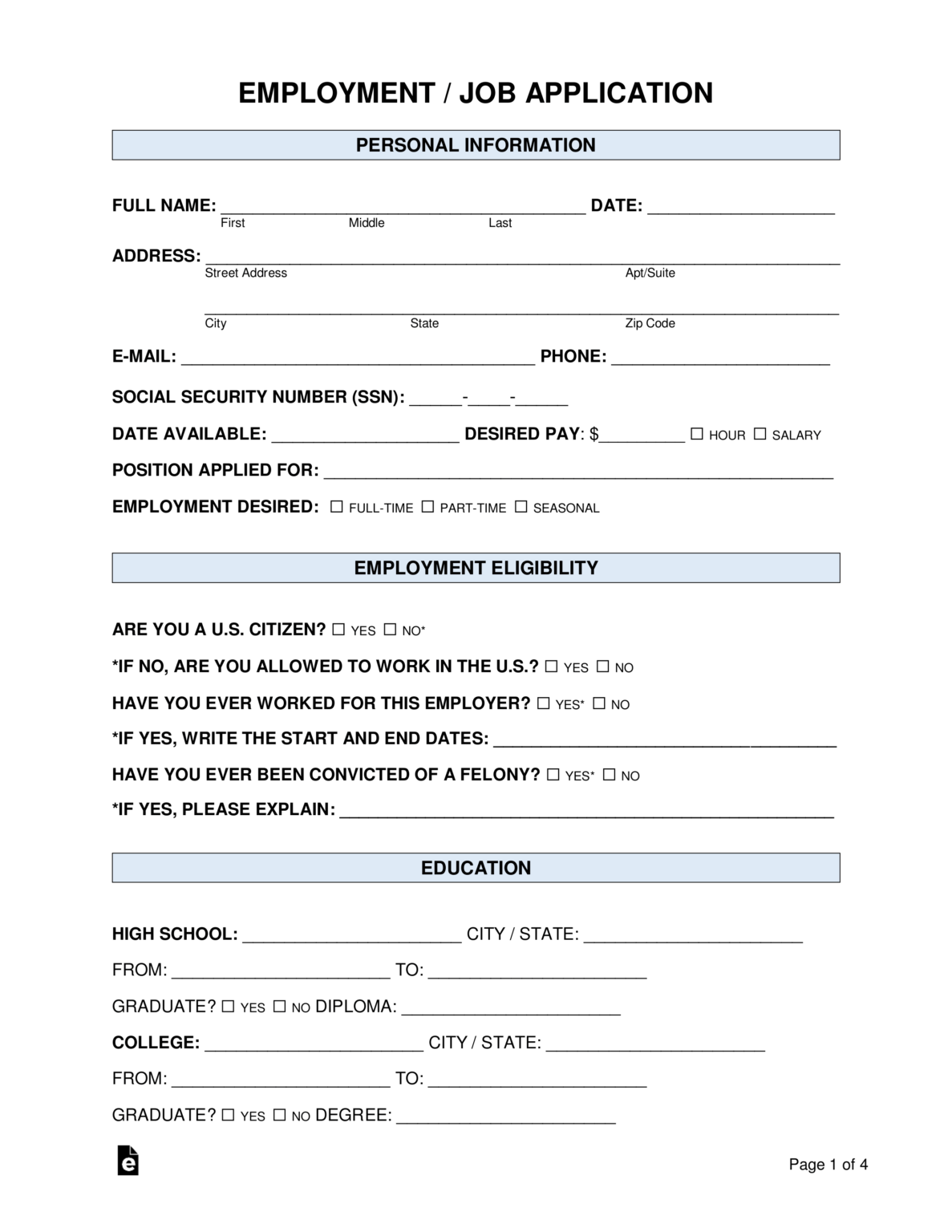 Employment Application Template Microsoft Word Best Professional   Free Job Application Form Standard Template Word Pdf Intended For Employment Application Template Microsoft Word 1187x1536 