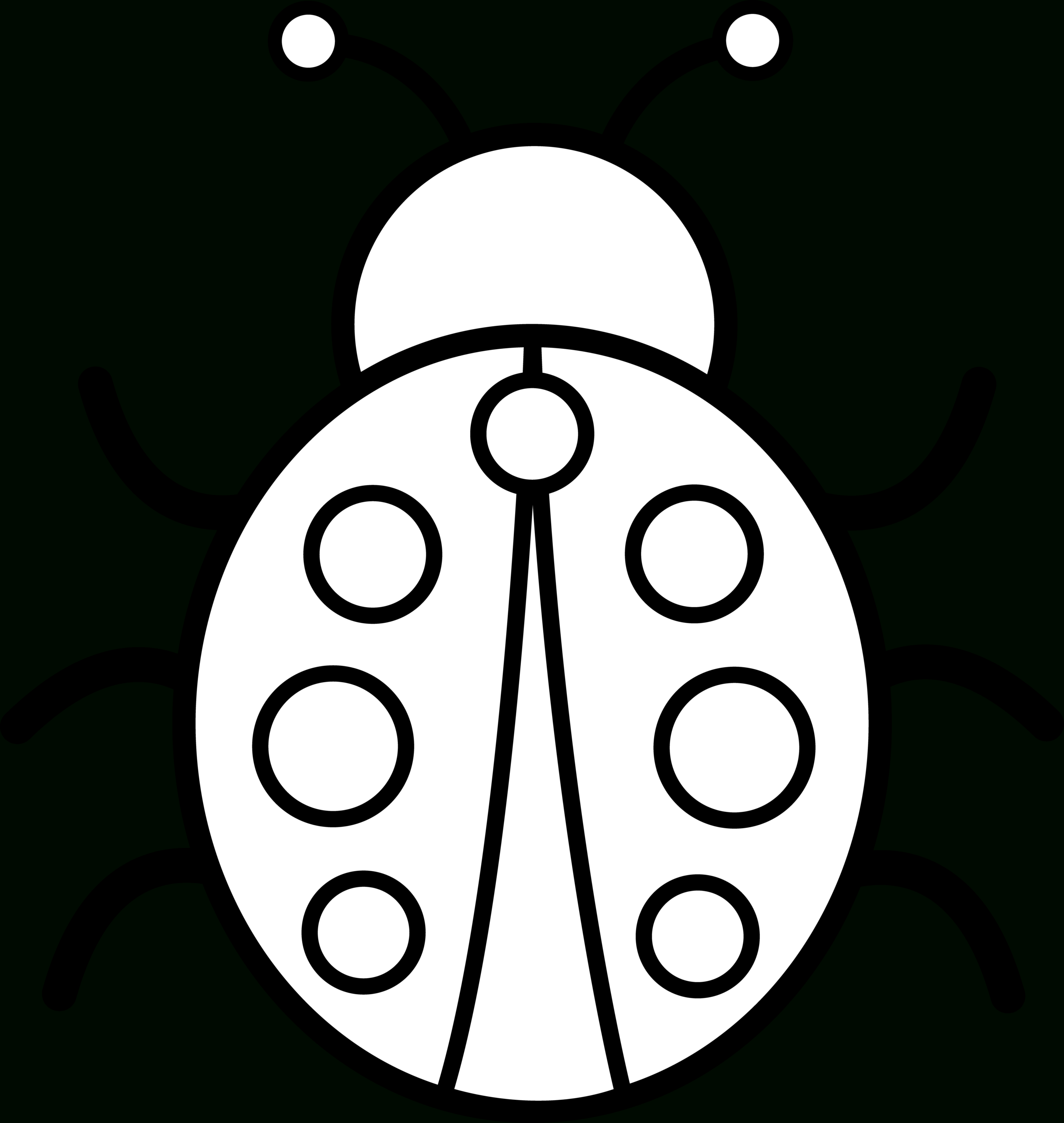 Free Ladybug Outline, Download Free Clip Art, Free Clip Art Within Blank Ladybug Template