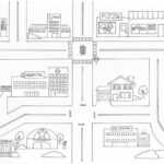 Free Neighborhood Map Coloring Page, Download Free Clip Art Pertaining To Blank City Map Template