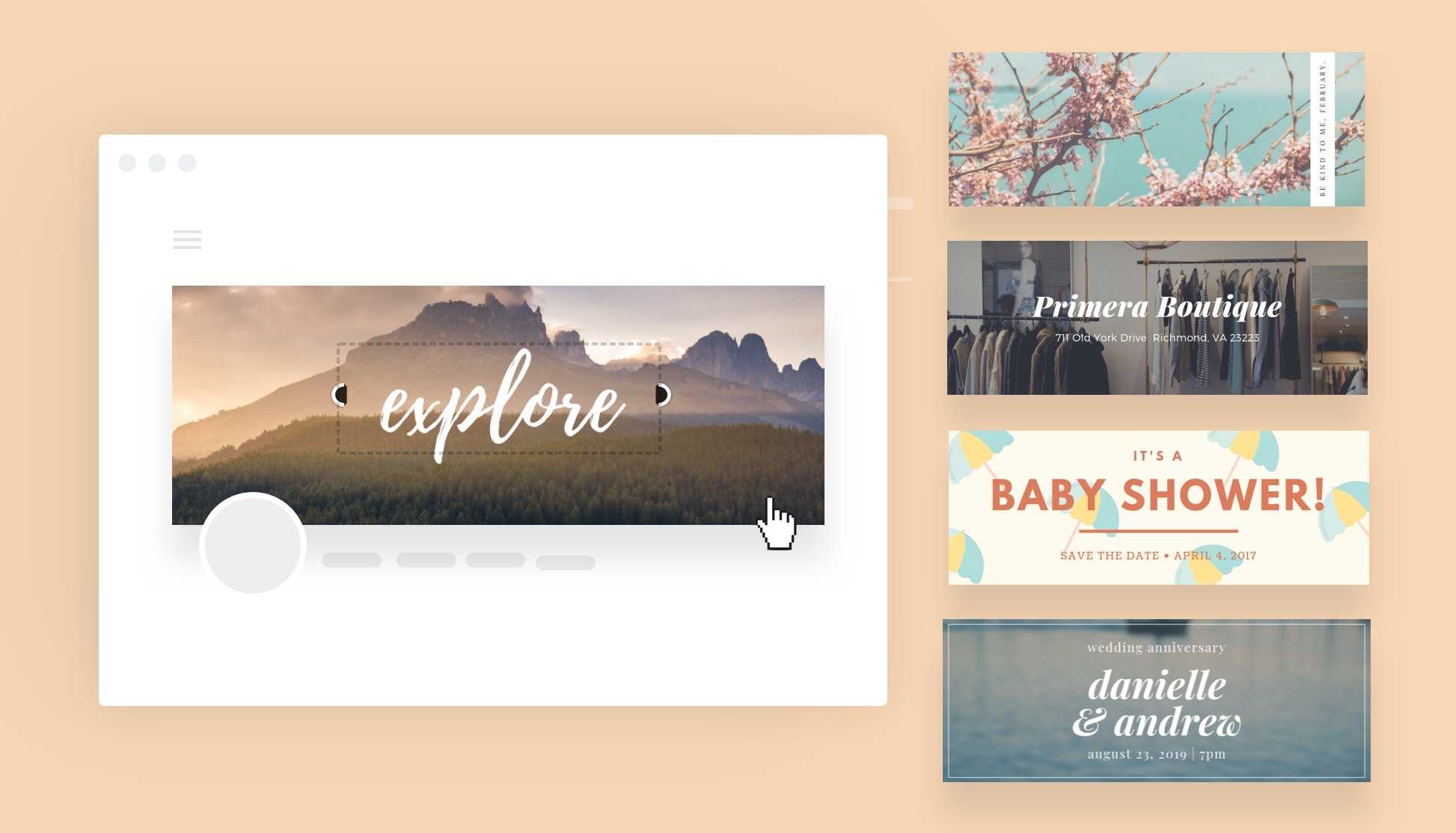 Free Online Banner Maker: Design Custom Banners In Canva Inside Free Etsy Banner Template