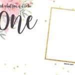 Free Printabe Boho Chic First Birthday Invitation Templates With Blank Templates For Invitations